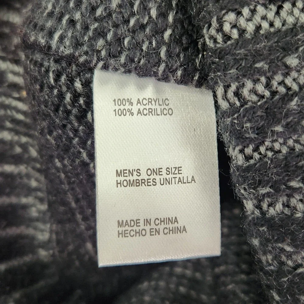 Winter Essentials‎ Beanie Mens One Size Gray Marled Knit Cuffed Hat 11MKR00391